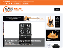 Tablet Screenshot of bassgearmag.com
